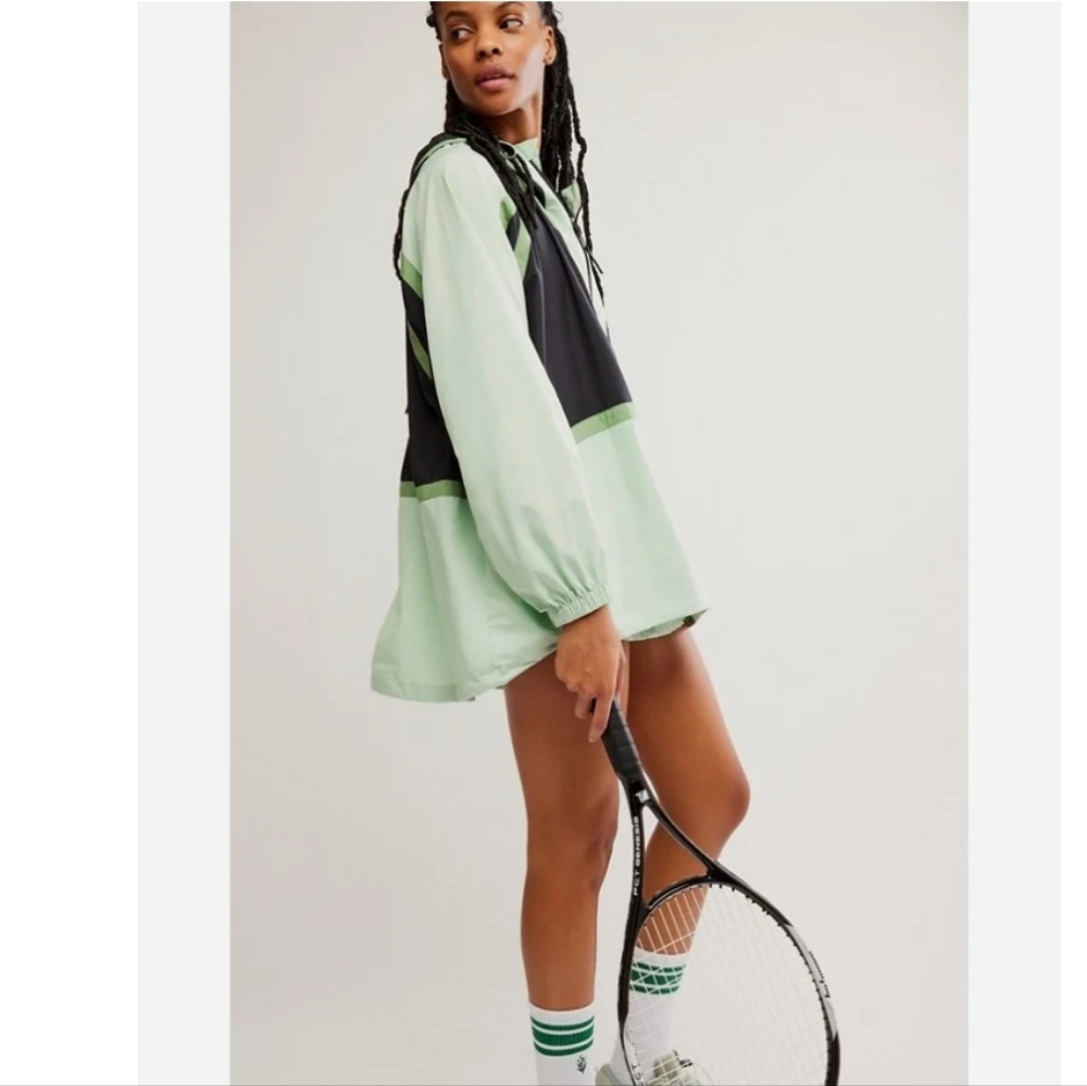Free People Like The Wind Anorak In Cactus Green S NWT - Picture 6 of 14